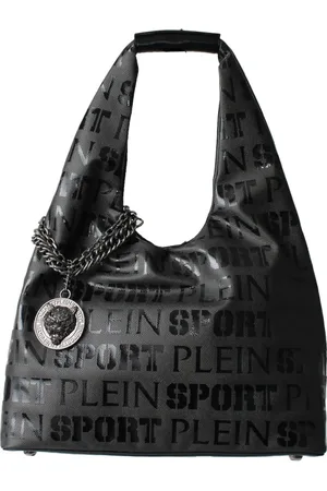 Philipp Plein Torebki, Kobieta, Czarny, ONE SIZE, Czarna Torba Hobo z Ekoskóry Alice