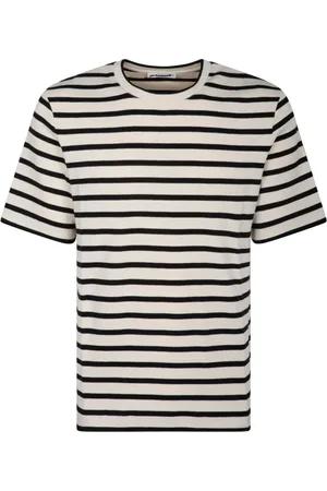Jil Sander Koszulki, Mężczyzna, Beżowy, M, T-shirt i Polo z Paskami