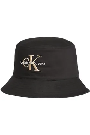 Calvin Klein Akcesoria, Mężczyzna, Czarny, ONE SIZE, Monogram Bucket Hat Czarny