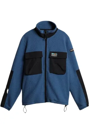 Napapijri Sport, Mężczyzna, Niebieski, L, Poliester, Niebieska Bluza Polarowa Step Zip