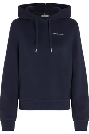 Tommy Hilfiger Bluzy, Kobieta, Niebieski, L, Stylowe Płaszcze Kolekcja