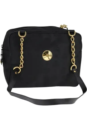 MCM Pre-owned, Kobieta, Czarny, ONE SIZE, Nylon, Pre-owned Nylon shoulder-bags