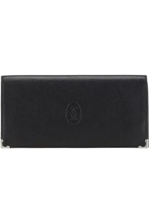 Cartier Pre-owned, Kobieta, Czarny, ONE SIZE, Skóra, Pre-owned skórzane portfele