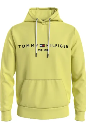 Tommy Hilfiger Bluzy, Mężczyzna, Żółty, S, Stylowe Płaszcze Kolekcja