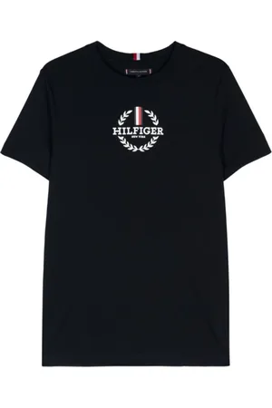 Tommy Hilfiger Koszulki, Mężczyzna, Czarny, M, Koszulka z nadrukiem logo dla mężczyzn