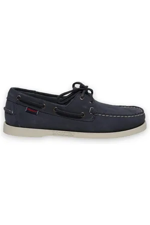 SEBAGO Buty, Mężczyzna, Niebieski, 43 1/2 EU, Zamsz, Niebieskie Mokasynyy zamszowe dla mężczyzn