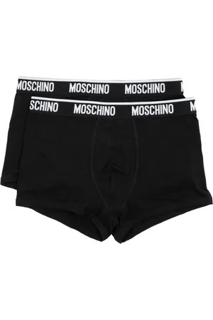 Moschino Bielizna, Mężczyzna, Czarny, XL, Gładkie Bokserki 2-Pack