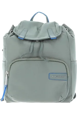 Piquadro Torebki, Kobieta, Zielony, ONE SIZE, Zielony plecak damski z recyklingu