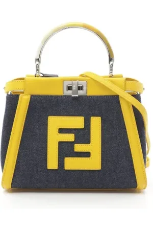 Fendi Pre-owned, Kobieta, Niebieski, ONE SIZE, Skóra, Pre-owned Canvas handbags
