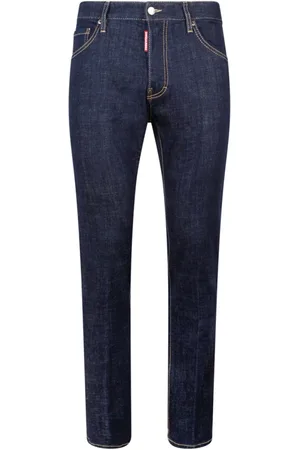Dsquared2 Jeansy, Mężczyzna, Niebieski, L, Granatowe Dżinsy Slim Fit