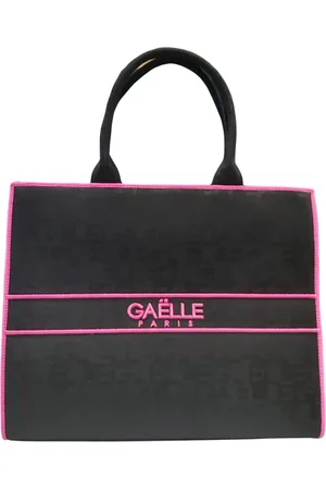GAËLLE Torebki, Kobieta, Czarny, ONE SIZE, Torba Shopper z eko skóry z logo