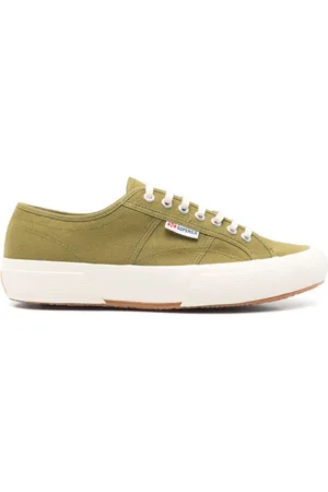 Superga Buty, Mężczyzna, Zielony, 43 EU, Zielone Trampki z Gumową Podeszwą