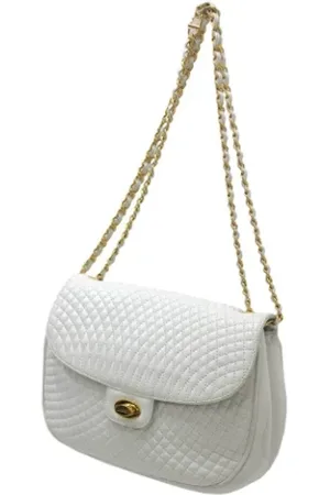 Bally Pre-owned, Kobieta, Biały, ONE SIZE, Pre-owned Fabric shoulder-bags