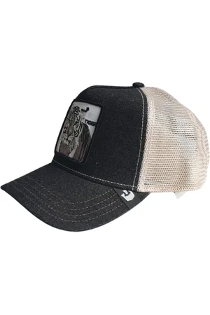Goorin Bros. Akcesoria, Kobieta, Niebieski, ONE SIZE, Bawełna, Animal Farm White Tiger Trucker Cap