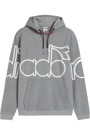 Diadora Bluzy, Mężczyzna, Szary, M, Poliester, Urbanity Szary Sweter z Poliestru