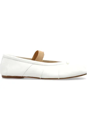 Maison Margiela Buty, Kobieta, Biały, 40 EU, Baleriny z noskiem `Tabi`