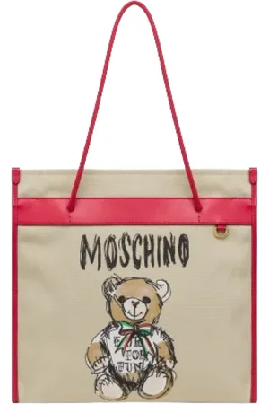 Moschino Torebki, Kobieta, Beżowy, ONE SIZE, Elegancka Beżowa Torba Shopper