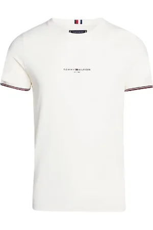 Tommy Hilfiger Koszulki, Mężczyzna, Biały, XS, Białe T-shirty i Pola
