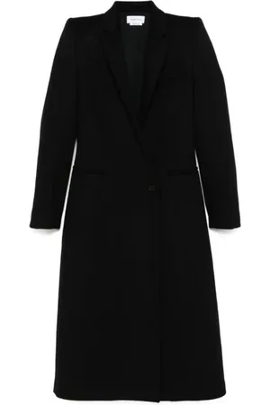 Alexander McQueen Płaszcze, Kobieta, Czarny, M, Czarny Płaszcz Męski