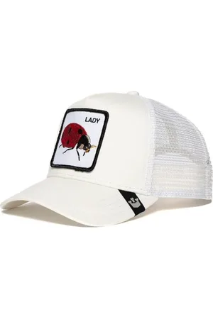 Goorin Bros. Akcesoria, Kobieta, Biały, ONE SIZE, Len, Animal Farm Trucker Cap Biały Unisex