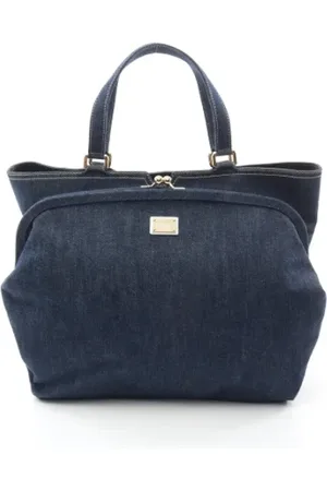 Dolce & Gabbana Pre-owned, Kobieta, Niebieski, ONE SIZE, Denim, Pre-owned Denim handbags