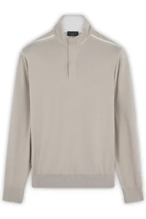 Paul & Shark Bluzy, Mężczyzna, Beżowy, L, Rayon, Miękki Sweter Typhoon Platinum