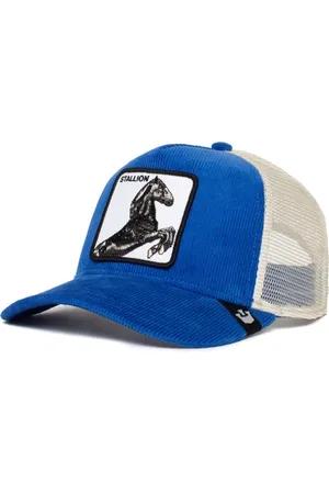 Goorin Bros. Akcesoria, Kobieta, Niebieski, ONE SIZE, Bawełna, Animal Farm Trucker Cap Niebieski Unisex