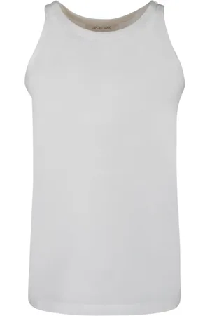 Sportmax Koszulki, Kobieta, Biały, M, Biała Dzianinowa Koszulka z Wzorem