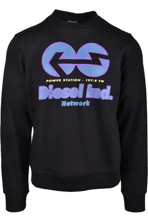 Diesel Bluzy, Mężczyzna, Czarny, M, Swetry Bluzy z kapturem