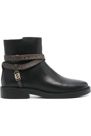 Michael Kors Buty, Kobieta, brązowy, 38 EU, Brązowe Płaskie Botki na Kostkę dla Kobiet