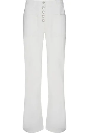 Courrèges Spodnie, Kobieta, Biały, S, Denim, Spodnie dżinsowe bootcut Multiflex Denim