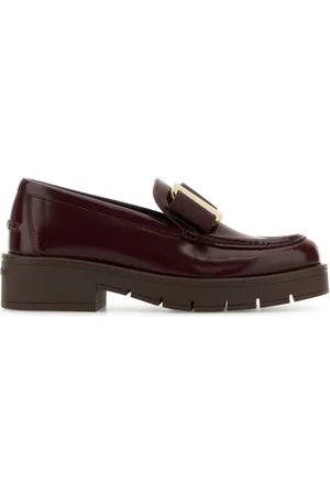 Salvatore Ferragamo Buty, Kobieta, Czerwony, 38 EU, Skóra, Mokasyny Mirty