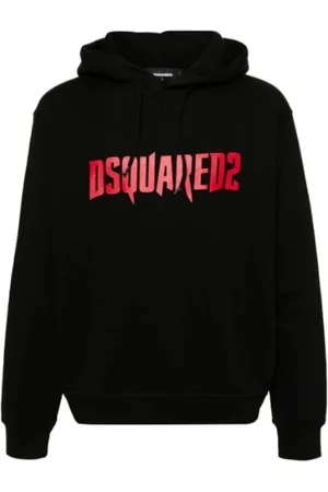 Dsquared2 Bluzy, Mężczyzna, Czarny, 2XL, Czarne Płaszcze Zimowe