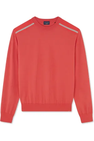 Paul & Shark Swetry, Mężczyzna, Czerwony, 2XL, Rayon, Luksusowy Sweter Typhoon Platinum