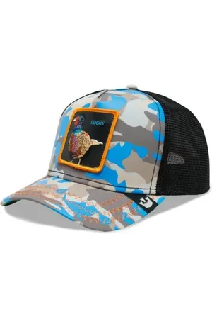 Goorin Bros. Akcesoria, unisex, Wielobarwność, ONE SIZE, Len, Specjalna Edycja Baseball Trucker Cap Niebieski