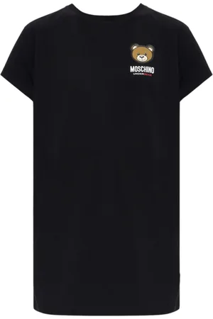 Moschino Koszulki, Kobieta, Czarny, S, Czarna Bawełniana T-shirt Underbear