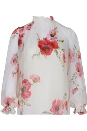 ZIMMERMANN Bluzki, Kobieta, Wielobarwność, L, Lightburst Billow Blouse