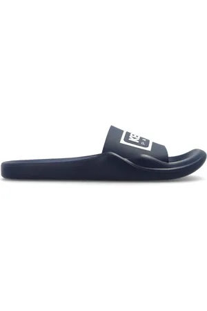 Kenzo Buty, Mężczyzna, Niebieski, 42 EU, Klapki basenowe z logo Rubber