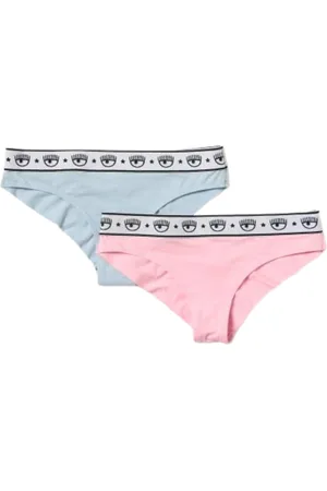 Chiara Ferragni Bielizna, Kobieta, Wielobarwność, M, Elastyczny Pas Z Logo Komplet Majtek Damskich