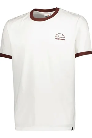 Ellesse Koszulki, Mężczyzna, Biały, XL, Biała Koszulka z Logo Odświeża Twój Wygląd