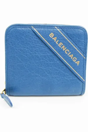 Balenciaga Pre-owned, unisex, Niebieski, ONE SIZE, Skóra, Pre-owned skórzane portfele