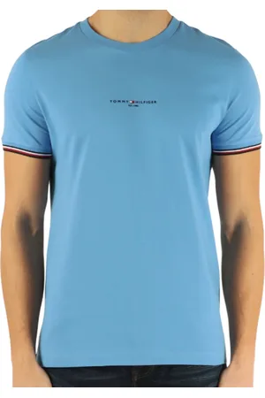 Tommy Hilfiger Koszulki, Mężczyzna, Niebieski, 2XL, Stylowe T-shirty i Pola