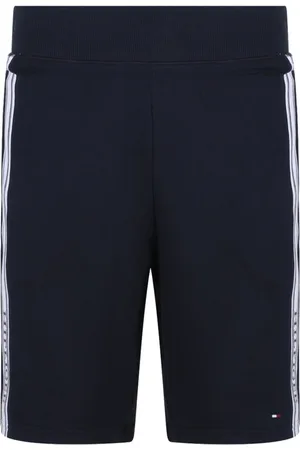 Tommy Hilfiger Szorty, Mężczyzna, Niebieski, L, Niebieskie Bawełniane Szorty Bermuda z Logo