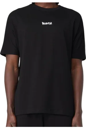 DISCLAIMER Koszulki, Mężczyzna, Czarny, M, Bawełna, Urban Jersey T-shirt z Pozytywnymi Wiadomościami