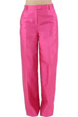 Liu Jo Spodnie, Kobieta, Różowy, M, Różowe Modne Spodnie Slim Fit
