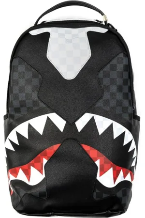 Sprayground Torebki, Kobieta, Wielobarwność, ONE SIZE, Nylon, Fantazyjny Plecak Multikolorowy Unisex z Rekinim Ustnem