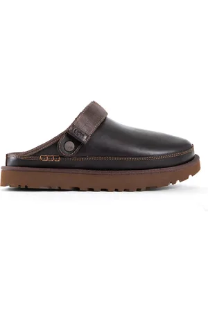 UGG Buty, Kobieta, brązowy, 39 EU, Goldenstar Skórzane Chodaki z Paskiem na Ramię