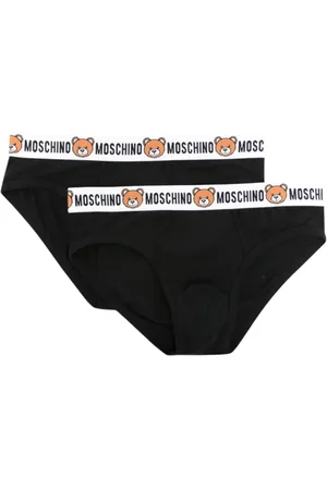 Moschino Bielizna, Mężczyzna, Czarny, 2XL, Komplet Jedwabnych Koszulek