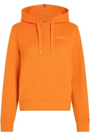 Tommy Hilfiger Bluzy, Kobieta, Pomarańczowy, XS, Stylowe Płaszcze Kolekcja