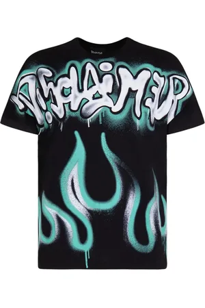 DISCLAIMER Koszulki, Mężczyzna, Czarny, M, Bawełna, Urban Jersey T-shirt z Pozytywnymi Wiadomościami